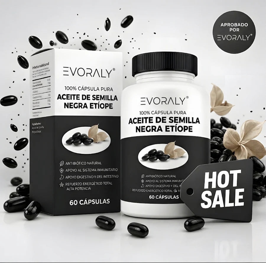 Evoraly Aceite Etiope- Formula con 4,64% de timoquinona