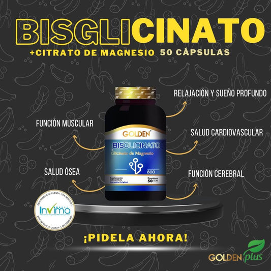Bisglicinato de Magnesio x 100 capsulas INVIMA RSA-0032541-2024